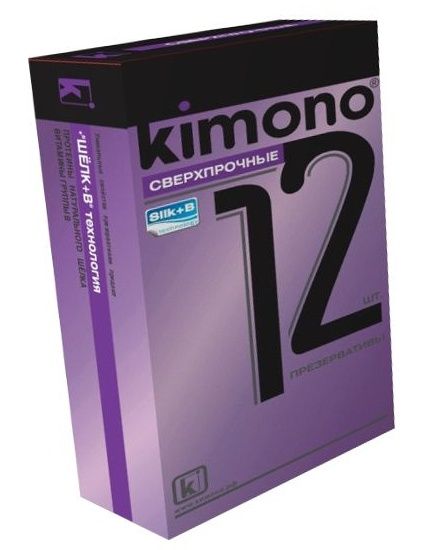 Сверхпрочные презервативы KIMONO - 12 шт. - Kimono - купить с доставкой в Нижнем Новгороде