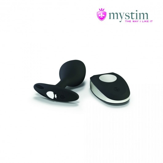Черная пробка Mystim Rocking Vibe S с возможностью подключения к электростимулятору - 9,7 см. - MyStim - купить с доставкой в Нижнем Новгороде