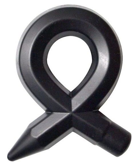 Чёрное силиконовое эрекционное кольцо RINGS LIQUID SILICONE - Dream Toys - в Нижнем Новгороде купить с доставкой