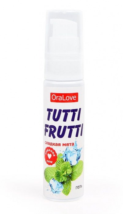 Гель-смазка Tutti-frutti со вкусом сладкой мяты - 30 гр. - Биоритм - купить с доставкой в Нижнем Новгороде