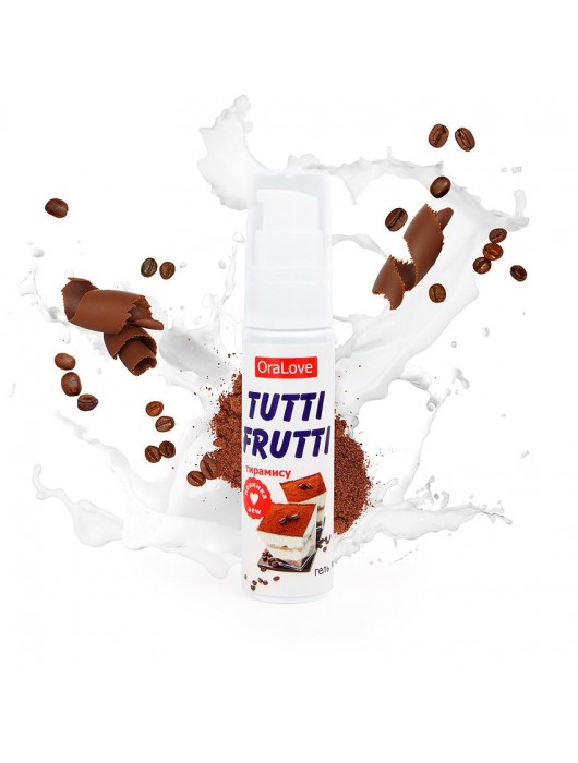 Гель-смазка Tutti-frutti со вкусом тирамису - 30 гр. - Биоритм - купить с доставкой в Нижнем Новгороде