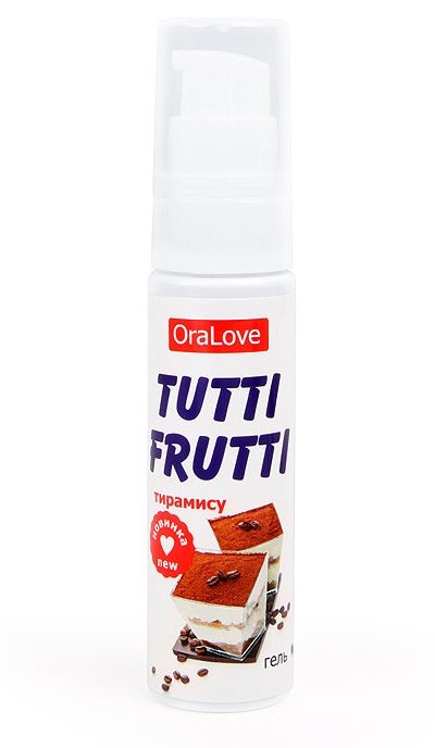 Гель-смазка Tutti-frutti со вкусом тирамису - 30 гр. - Биоритм - купить с доставкой в Нижнем Новгороде