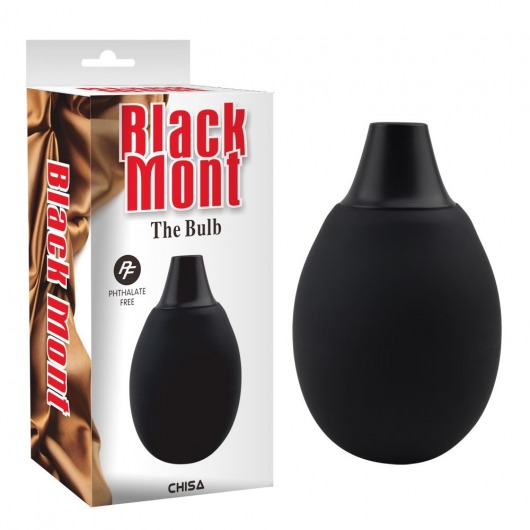 Черная резиновая груша для интимного душа The Bulb - Chisa - купить с доставкой в Нижнем Новгороде