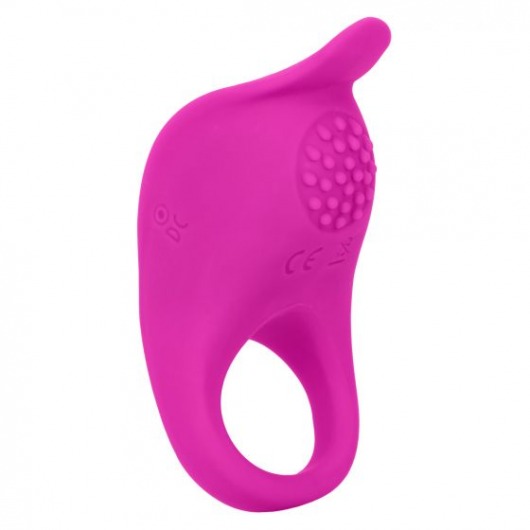 Ярко-розовое эрекционное виброкольцо Silicone Rechargeable Teasing Enhancer - California Exotic Novelties - в Нижнем Новгороде купить с доставкой