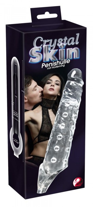 Прозрачная закрытая насадка Crystal Skin Penis Sleeve - 27,8 см. - Orion - в Нижнем Новгороде купить с доставкой