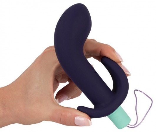 Темно-фиолетовый вибростимулятор простаты с пультом ДУ Remote Controlled Prostate Plug - Orion - в Нижнем Новгороде купить с доставкой