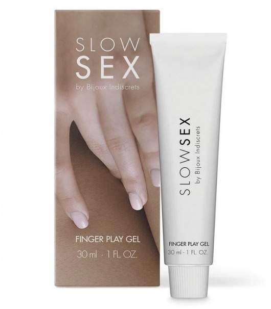 Гель для мастурбации с ароматом кокоса Slow Sex Finger Play Gel - 30 мл. - Bijoux Indiscrets - купить с доставкой в Нижнем Новгороде