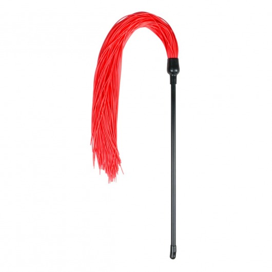 Плеть с красными силиконовыми хвостами Red Silicone Tickler - 45 см. - EDC Wholesale - купить с доставкой в Нижнем Новгороде
