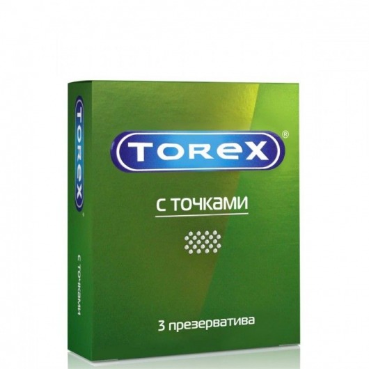 Текстурированные презервативы Torex  С точками  - 3 шт. - Torex - купить с доставкой в Нижнем Новгороде