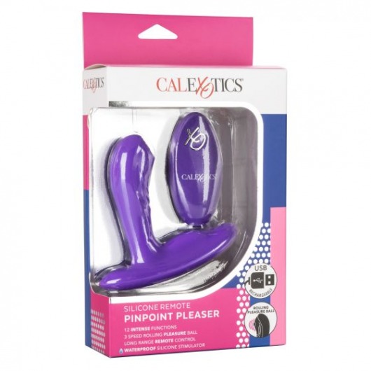 Фиолетовый вибромассажёр простаты Silicone Remote Pinpoint Pleaser - California Exotic Novelties - в Нижнем Новгороде купить с доставкой