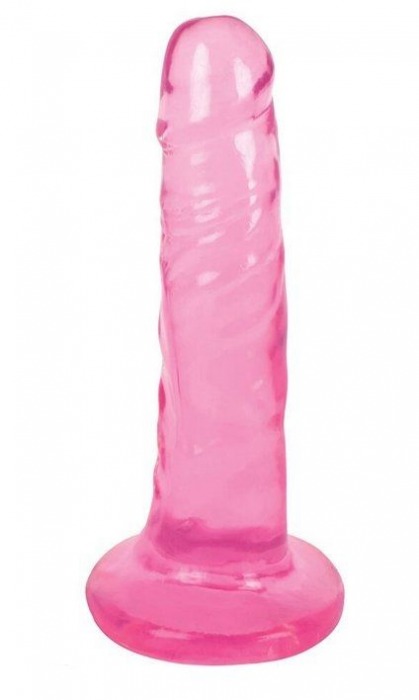 Розовый фаллоимитатор Slim Stick Dildo - 15,2 см. - XR Brands
