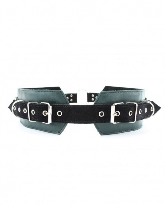 Изумрудный пояс Ladys Arsenal с колечками для крепления - БДСМ Арсенал - купить с доставкой в Нижнем Новгороде