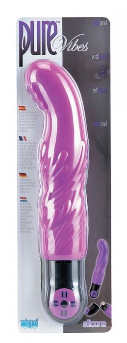 Фиолетовый вибратор PURE G-SPOT VIBE - 18,5 см. - Seven Creations