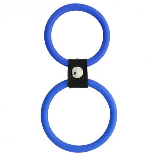 Синее двойное эрекционное кольцо Dual Rings Blue - Dream Toys - в Нижнем Новгороде купить с доставкой