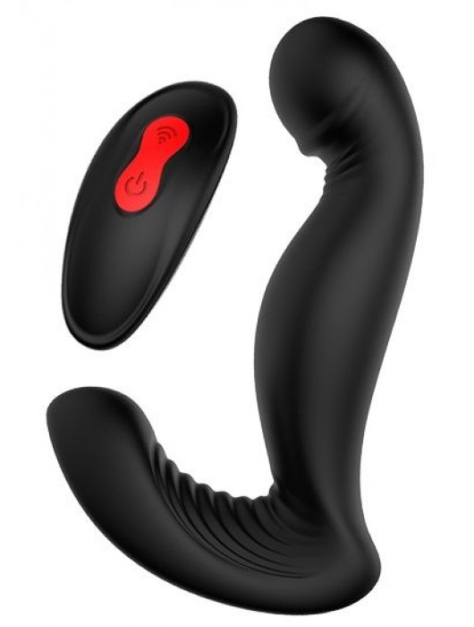 Черный вибромассажер простаты SWIRLING P-PLEASER - Dream Toys - в Нижнем Новгороде купить с доставкой