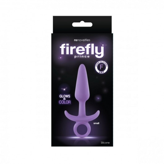 Фиолетовая анальная пробка Firefly Prince Small - 10,9 см. - NS Novelties