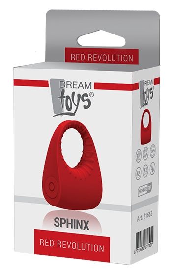 Красное эрекционное кольцо SPHINX - Dream Toys - в Нижнем Новгороде купить с доставкой