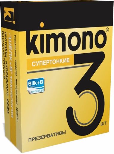 Супертонкие презервативы KIMONO - 3 шт. - Kimono - купить с доставкой в Нижнем Новгороде