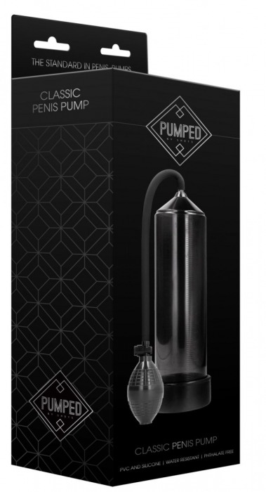 Черная ручная вакуумная помпа для мужчин Classic Penis Pump - Shots Media BV - в Нижнем Новгороде купить с доставкой