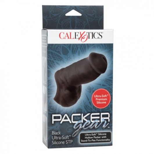 Чернокожий фаллоимитатор для ношения Packer Gear Ultra-Soft Silicone STP Packer - California Exotic Novelties купить с доставкой