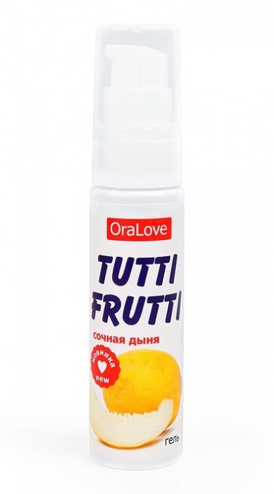 Гель-смазка Tutti-frutti со вкусом сочной дыни - 30 гр. - Биоритм - купить с доставкой в Нижнем Новгороде