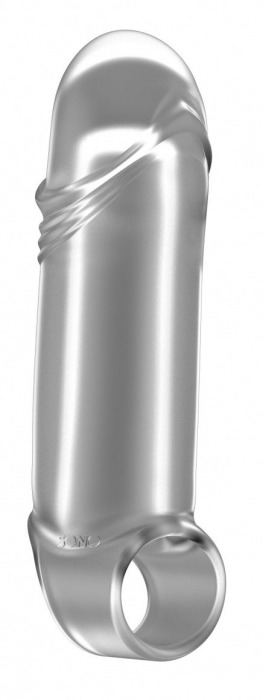 Прозрачная увеличивающая насадка с кольцом N35 Stretchy Thick Penis - 15,2 см. - Shots Media BV - в Нижнем Новгороде купить с доставкой