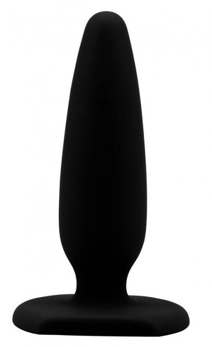 Черная силиконовая анальная пробка Black Mont - 13,5 см. - Chisa