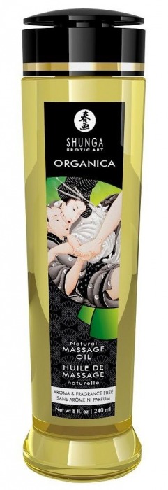 Массажное масло без аромата Organica - 240 мл. - Shunga - купить с доставкой в Нижнем Новгороде