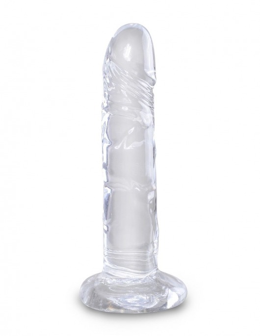 Прозрачный фаллоимитатор King Cock Clear 6 Cock - 18,4 см. - Pipedream