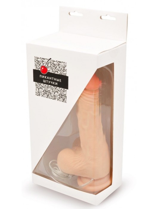 Телесный реалистичный ротатор - 22 см. - Пикантные штучки