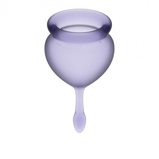 Набор фиолетовых менструальных чаш Feel good Menstrual Cup - Satisfyer - купить с доставкой в Нижнем Новгороде