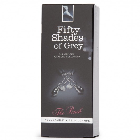 Металлические зажимы на соски Adjustable Nipple Clamps - Fifty Shades of Grey - купить с доставкой в Нижнем Новгороде