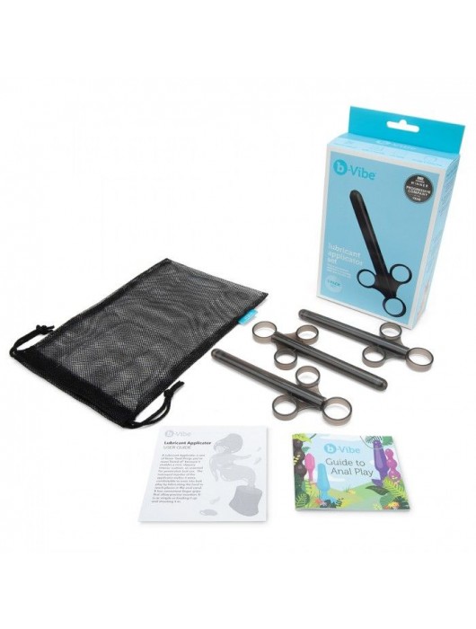 Набор из 3 черных шприцев для лубриканта - b-Vibe - купить с доставкой в Нижнем Новгороде