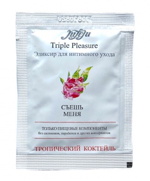 Эликсир для интимного ухода Triple Pleasure  Тропический коктейль  - 3 мл. - JULEJU - купить с доставкой в Нижнем Новгороде