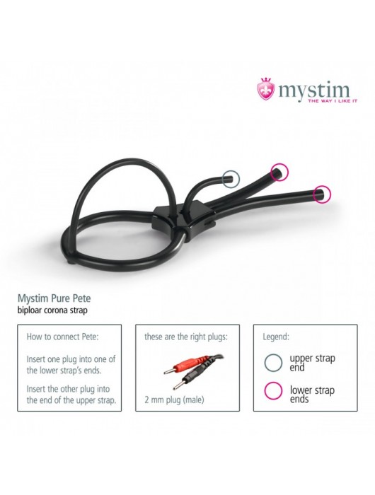 Утяжка под головку для электростимулятора Pure Pete - MyStim - купить с доставкой в Нижнем Новгороде