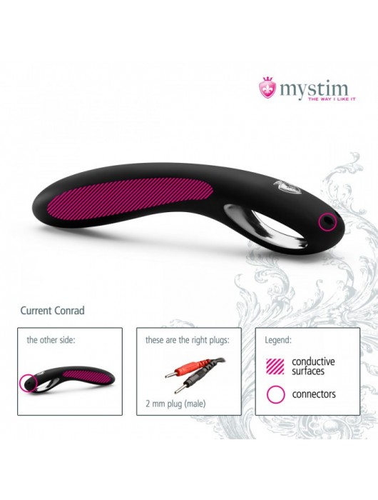 Фаллоимитатор для электростимулятора Current Conrad - 22 см. - MyStim - купить с доставкой в Нижнем Новгороде