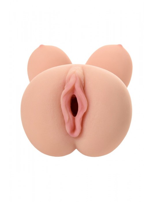 Телесный вибромастурбатор-вагина Clara OnaHole с имитацией груди - KOKOS - в Нижнем Новгороде купить с доставкой