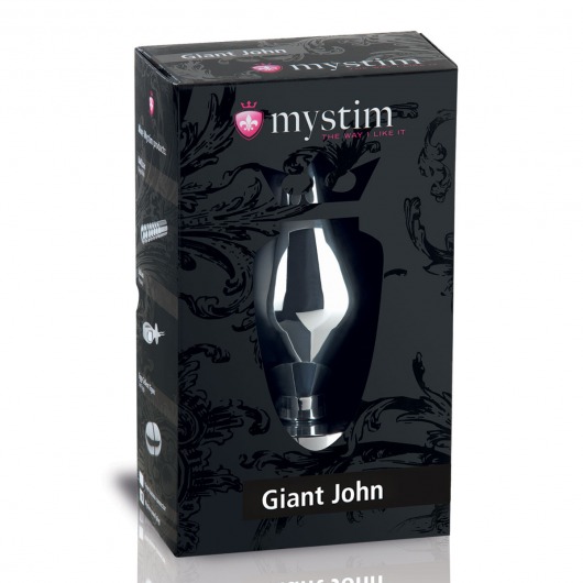 Анальный электростимулятор Giant John размера XXL - 16 см. - MyStim - купить с доставкой в Нижнем Новгороде