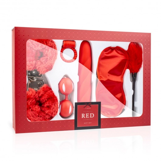 Эротический набор I Love Red Couples Box - Loveboxxx - купить с доставкой в Нижнем Новгороде