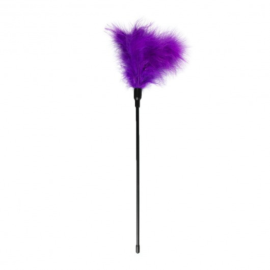 Фиолетовая щекоталка Feather Tickler - 44 см. - EDC - купить с доставкой в Нижнем Новгороде