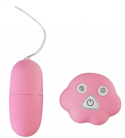 Розовое виброяйцо на шнурке с пультом управления - Джага-Джага