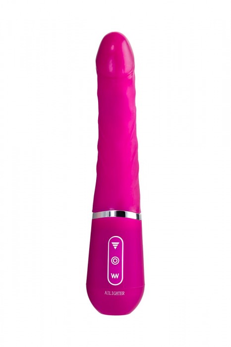 Розовый нереалистичный вибратор Ailighter Smart Telescopic Lover - 27,1 см. - Ailighter