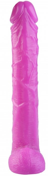 Розовый фаллоимитатор-гигант - 44,5 см. - Джага-Джага