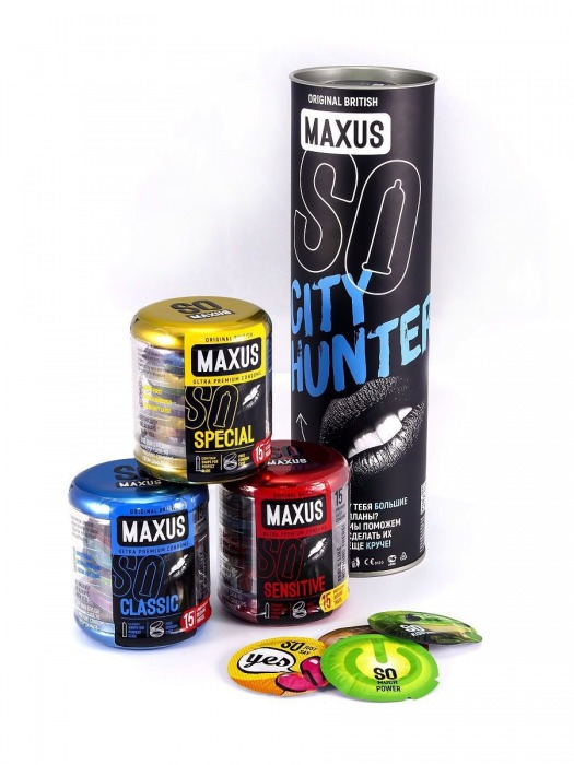 Набор презервативов MAXUS City Hunter - Maxus - купить с доставкой в Нижнем Новгороде
