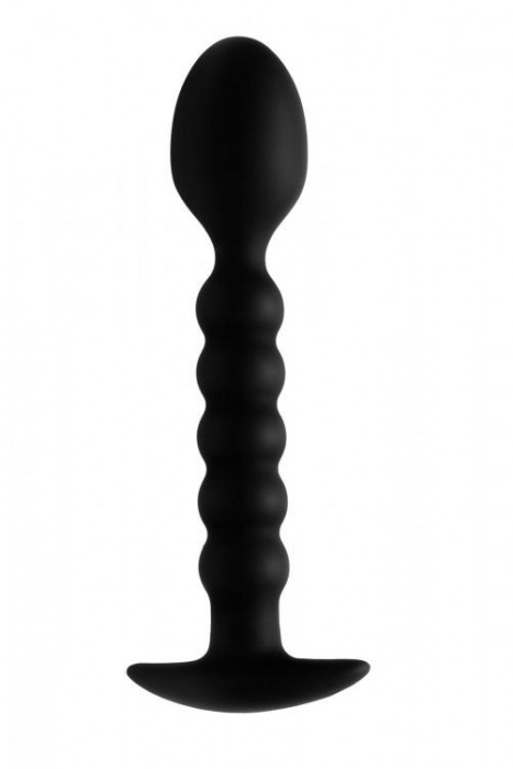 Черный ребристый стимулятор простаты Sojourn Slim Ribbed Prostate Stimulator - 12,1 см. - XR Brands - в Нижнем Новгороде купить с доставкой
