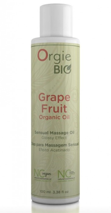 Органическое масло для массажа ORGIE Bio Grapefruit с ароматом грейпфрута - 100 мл. - ORGIE - купить с доставкой в Нижнем Новгороде