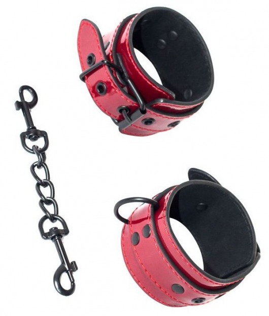Красно-черные наручники Bizzare - Lola Games - купить с доставкой в Нижнем Новгороде