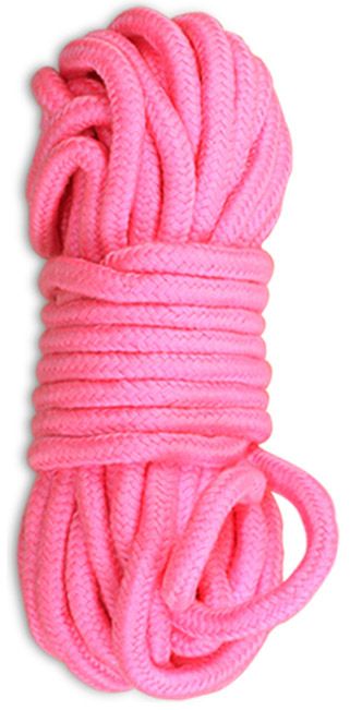 Розовая верёвка для любовных игр - 10 м. - Lovetoy - купить с доставкой в Нижнем Новгороде