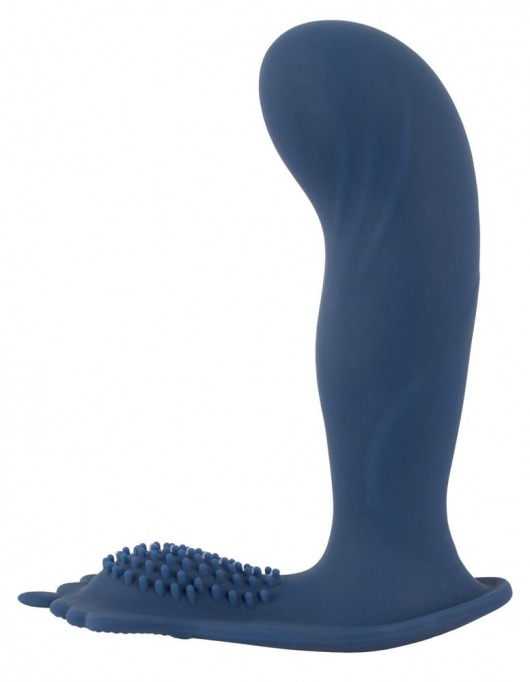 Синий вибростимулятор простаты Vibrating Butt Plug - 11,7 см. - Orion - в Нижнем Новгороде купить с доставкой