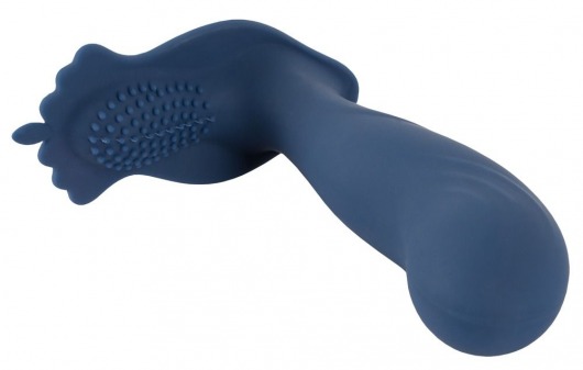 Синий вибростимулятор простаты Vibrating Butt Plug - 11,7 см. - Orion - в Нижнем Новгороде купить с доставкой